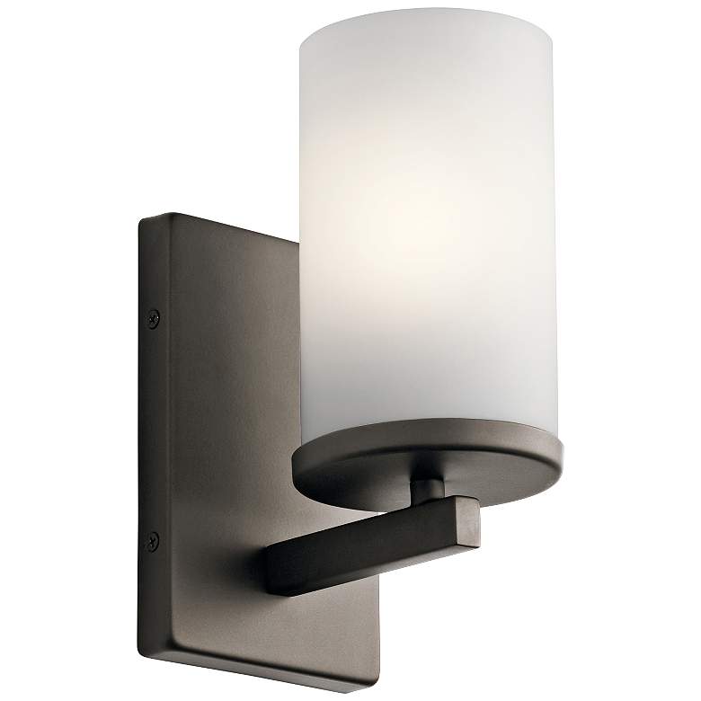 Image 1 Kichler Crosby 9 1/4" High Olde Bronze Wall Sconce