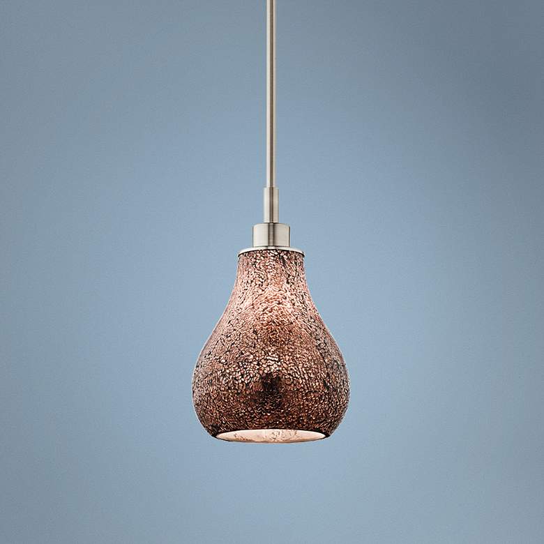 Image 1 Kichler Crystal Ball 8" Wide Bronze Mosaic Mini Pendant