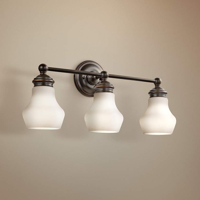 Image 1 Kichler Currituck 23 1/4" Wide Rubbed Bronze Bath Light