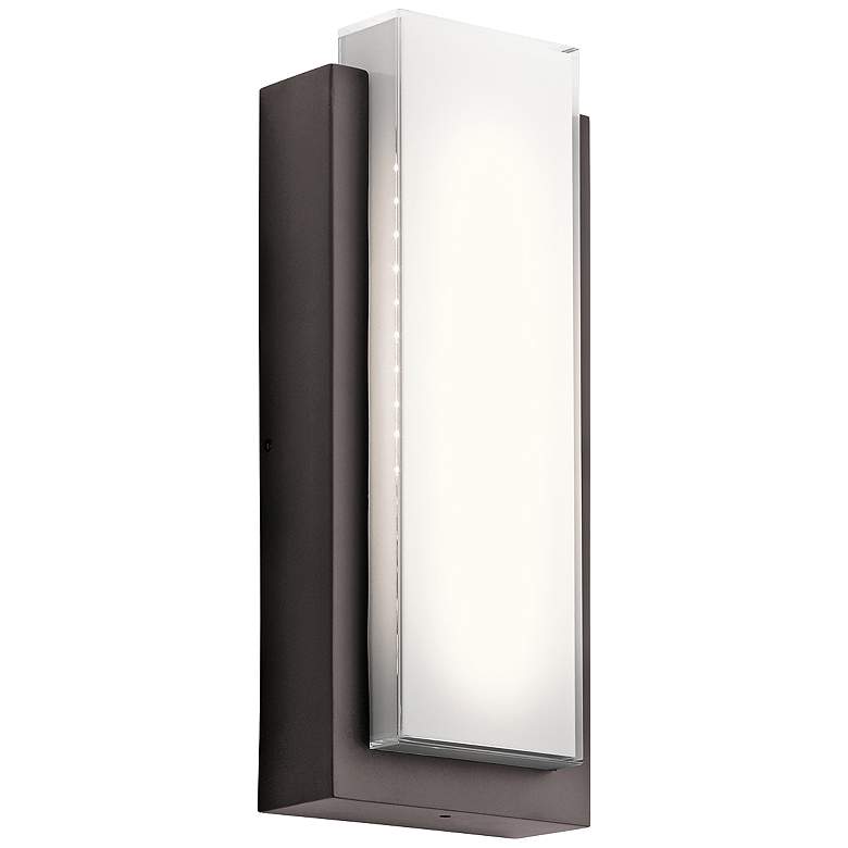 Image 2 Kichler Dahlia 18 3/4" High LED Bronze Outdoor Wall Light