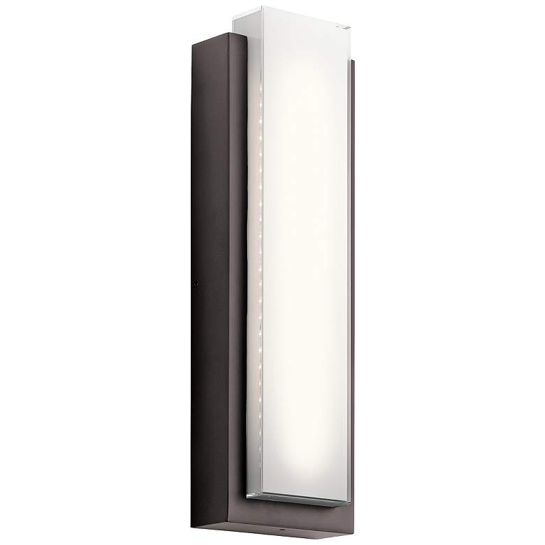 Image 1 Kichler Dahlia 25 1/4" High LED Bronze Outdoor Wall Light