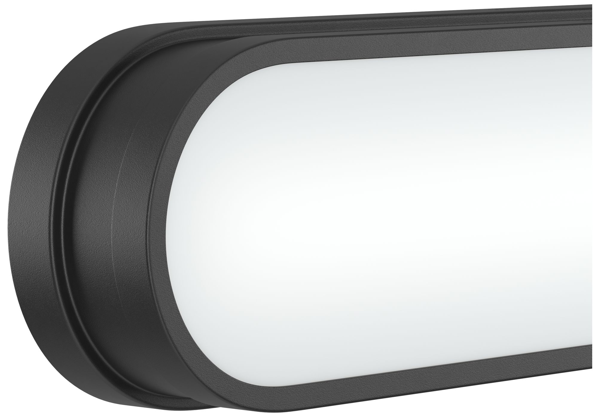Image 5 Kichler Daines 18.75" LED Bath Bar with White Glass in Black more views