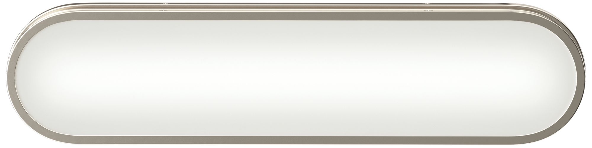 Image 4 Kichler Daines 18.75" LED Bath Bar with White Glass in Polished Nickel more views