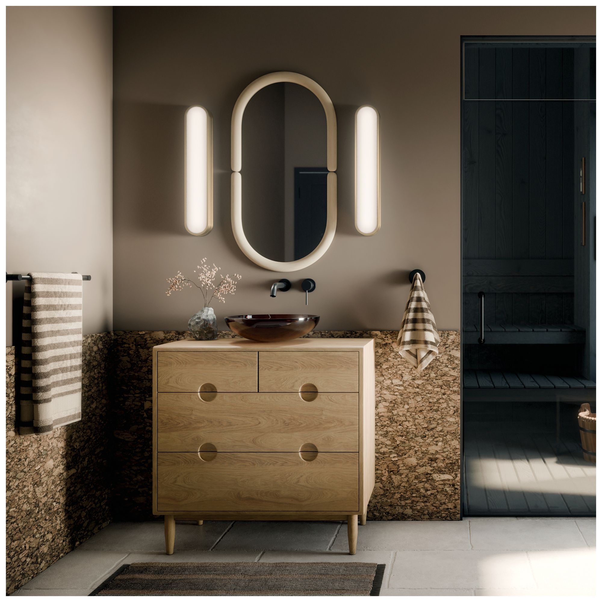 Image 6 Kichler Daines 24.75" LED Bath Bar with White Glass in Champagne Bronze more views