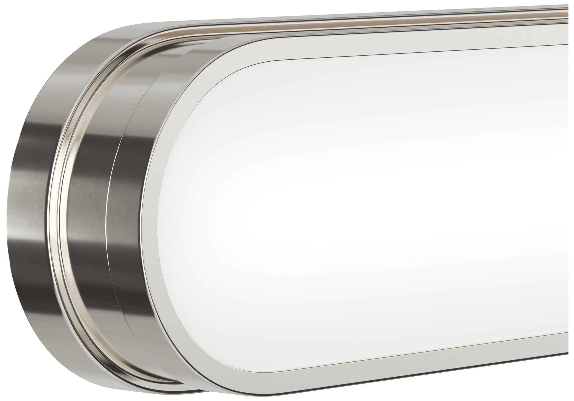 Image 5 Kichler Daines 24.75" LED Bath Bar with White Glass in Polished Nickel more views