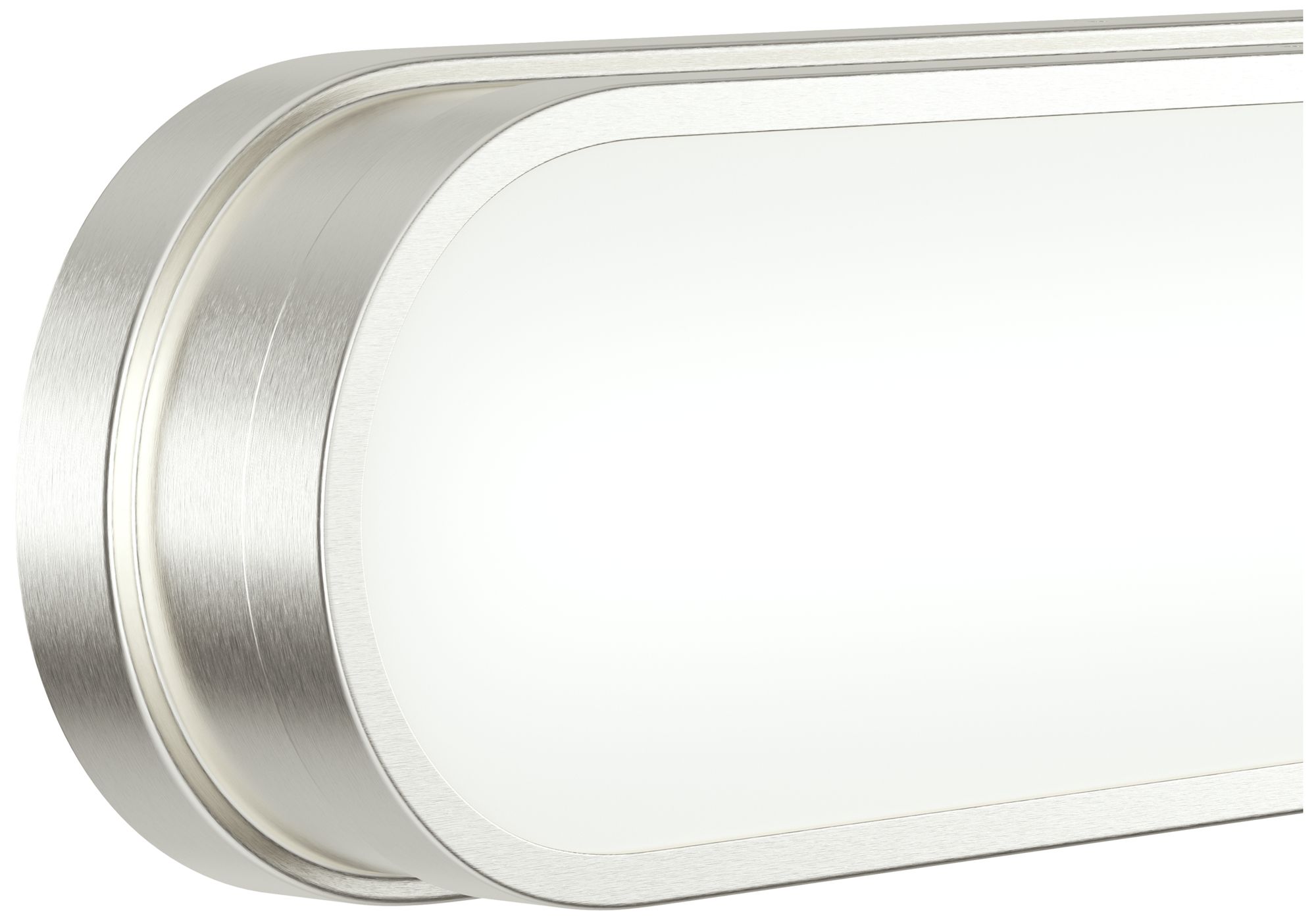 Image 5 Kichler Daines 32.75" LED Bath Bar with White Glass in Brushed Nickel more views
