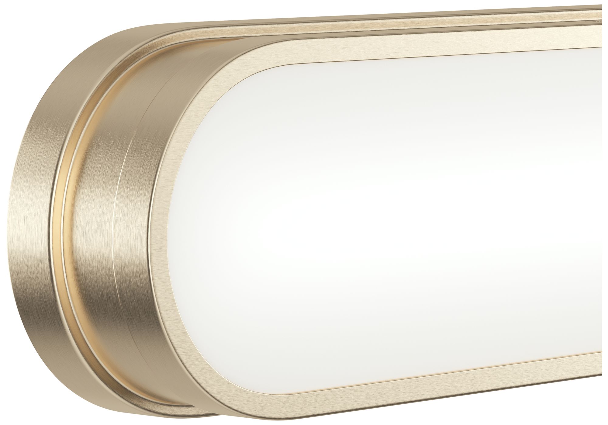 Image 5 Kichler Daines 32.75" LED Bath Bar with White Glass in Champagne Bronze more views