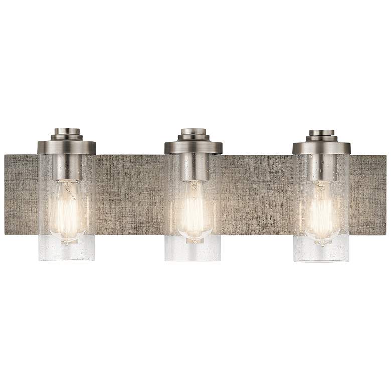 Image 3 Kichler Dalwood 24 inch Wide Classic Pewter 3-Light Bath Light more views