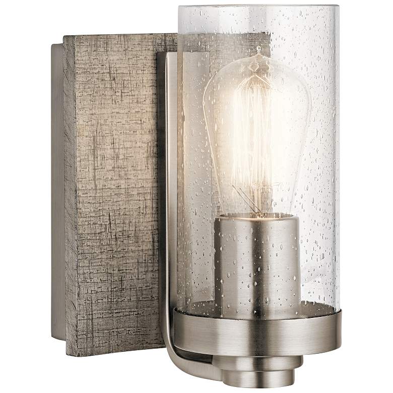 Kichler Dalwood 8 1/4&quot; High Classic Pewter Wall Sconce more views