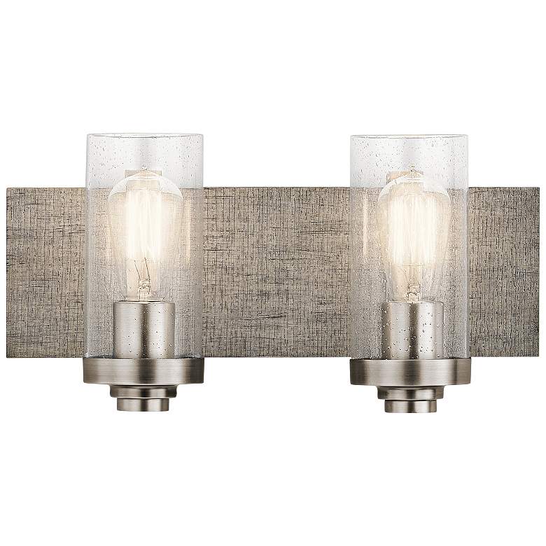 Image 1 Kichler Dalwood 8 1/4"H Classic Pewter 2-Light Wall Sconce