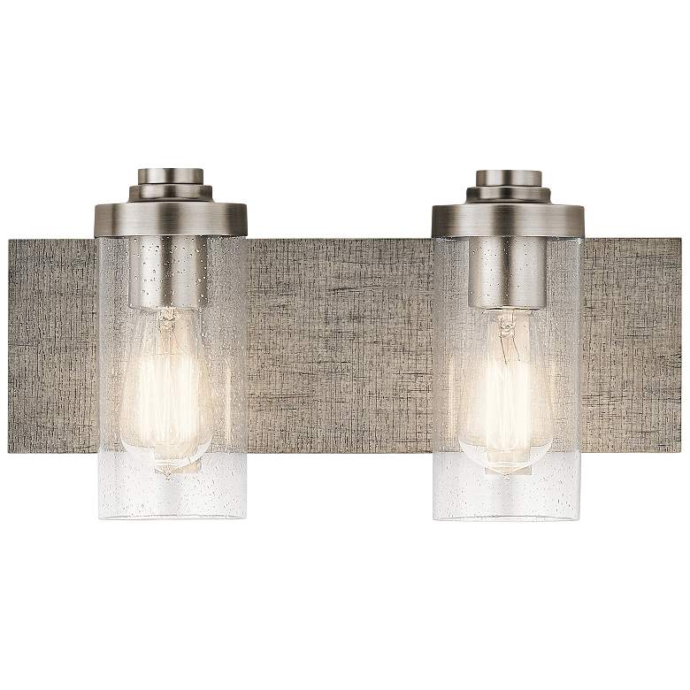Image 2 Kichler Dalwood 8 1/4 inchH Classic Pewter 2-Light Wall Sconce more views