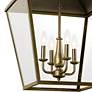 4_Kichler Dame 18 1/2" Bronze Clear Glass Outdoor Hanging Carriage Light more views