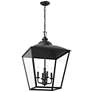 Thumbnail1 of Kichler Dame 18 1/2"W Textured Black 4-Light Lantern Pendant