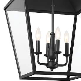 Image2 of Kichler Dame 18 1/2"W Textured Black 4-Light Lantern Pendant more views