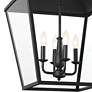 Thumbnail2 of Kichler Dame 18 1/2"W Textured Black 4-Light Lantern Pendant more views