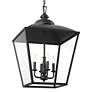 Thumbnail3 of Kichler Dame 18 1/2"W Textured Black 4-Light Lantern Pendant more views