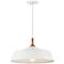 Kichler Danika 16 1/4" Wide White Dome Pendant Light