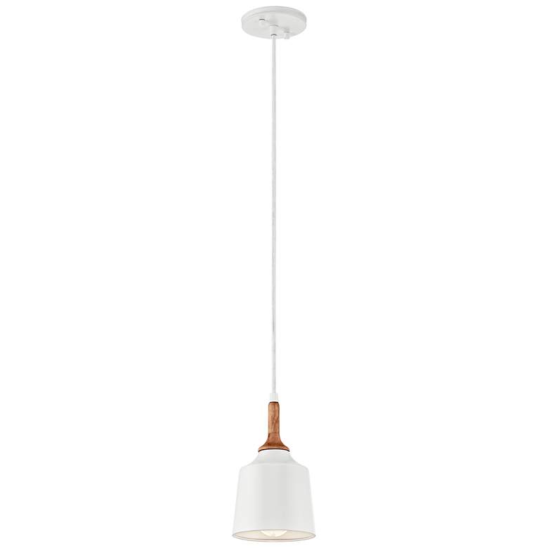 Image 2 Kichler Danika 5 1/4" Wide White Metal Mini Pendant