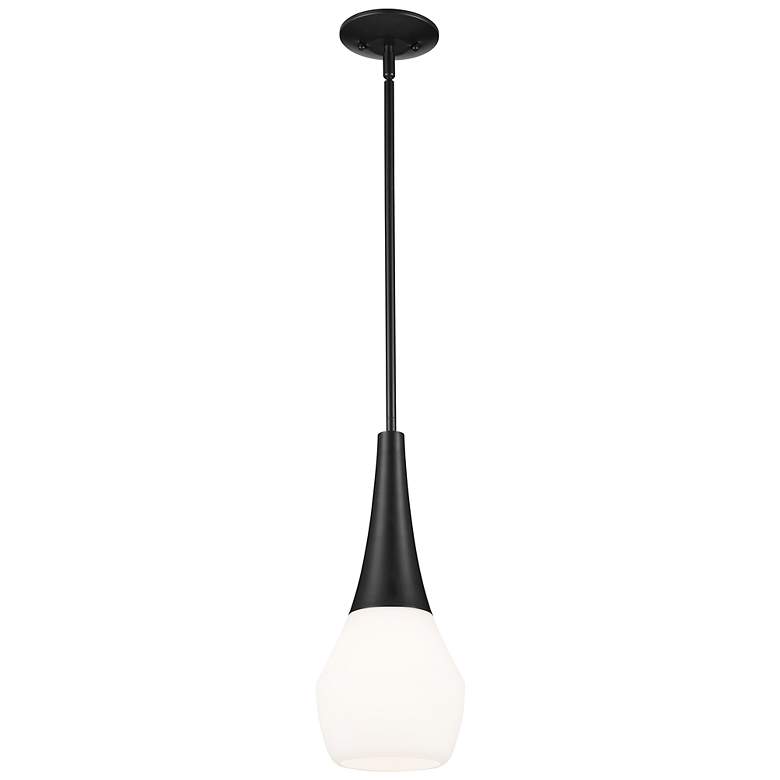 Image 2 Kichler Deela 17 Inch 1 Light Pendant in Black