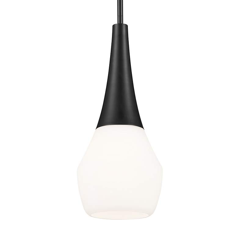 Image 3 Kichler Deela 17 Inch 1 Light Pendant in Black more views