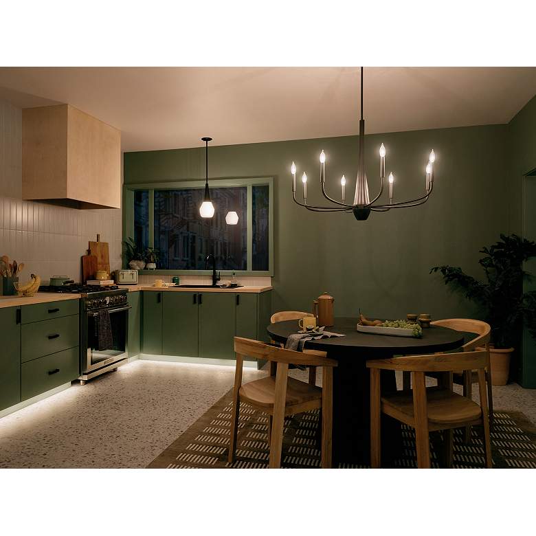 Image 6 Kichler Deela 17 Inch 1 Light Pendant in Black more views