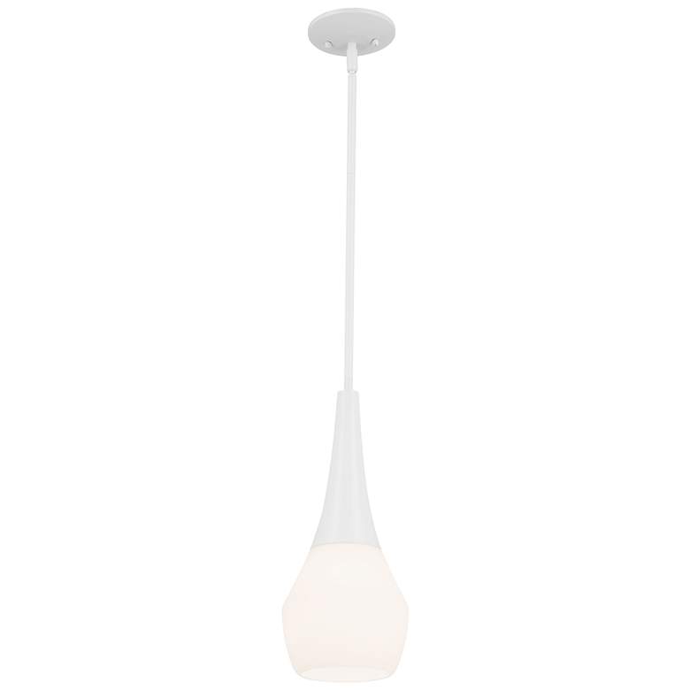 Image 1 Kichler Deela 17 Inch 1 Light Pendant in White