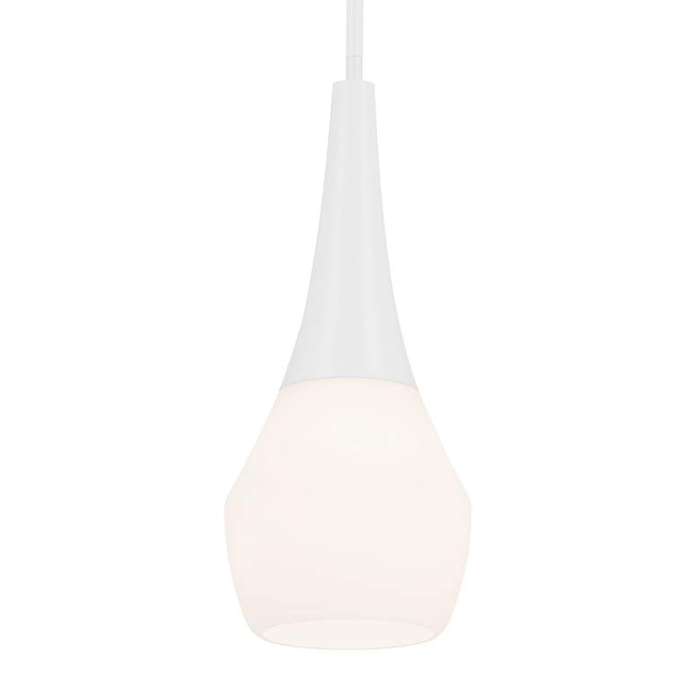 Image 2 Kichler Deela 17 Inch 1 Light Pendant in White more views