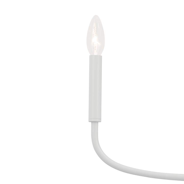 Image 2 Kichler Deela 28"W White Steel 6-Light Candelabra Chandelier more views