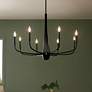 Thumbnail1 of Kichler Deela 36 Inch 8 Light Chandelier in Black