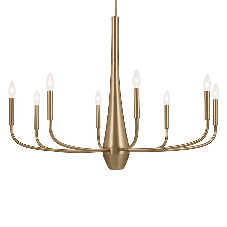 Image 3 Kichler Deela 36 Inch 8 Light Chandelier in Champagne Bronze more views