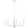 Kichler Deela 36 Inch 8 Light Chandelier in White