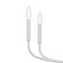 3_Kichler Deela 36 Inch 8 Light Chandelier in White more views