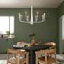 6_Kichler Deela 36 Inch 8 Light Chandelier in White more views
