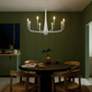 7_Kichler Deela 36 Inch 8 Light Chandelier in White more views