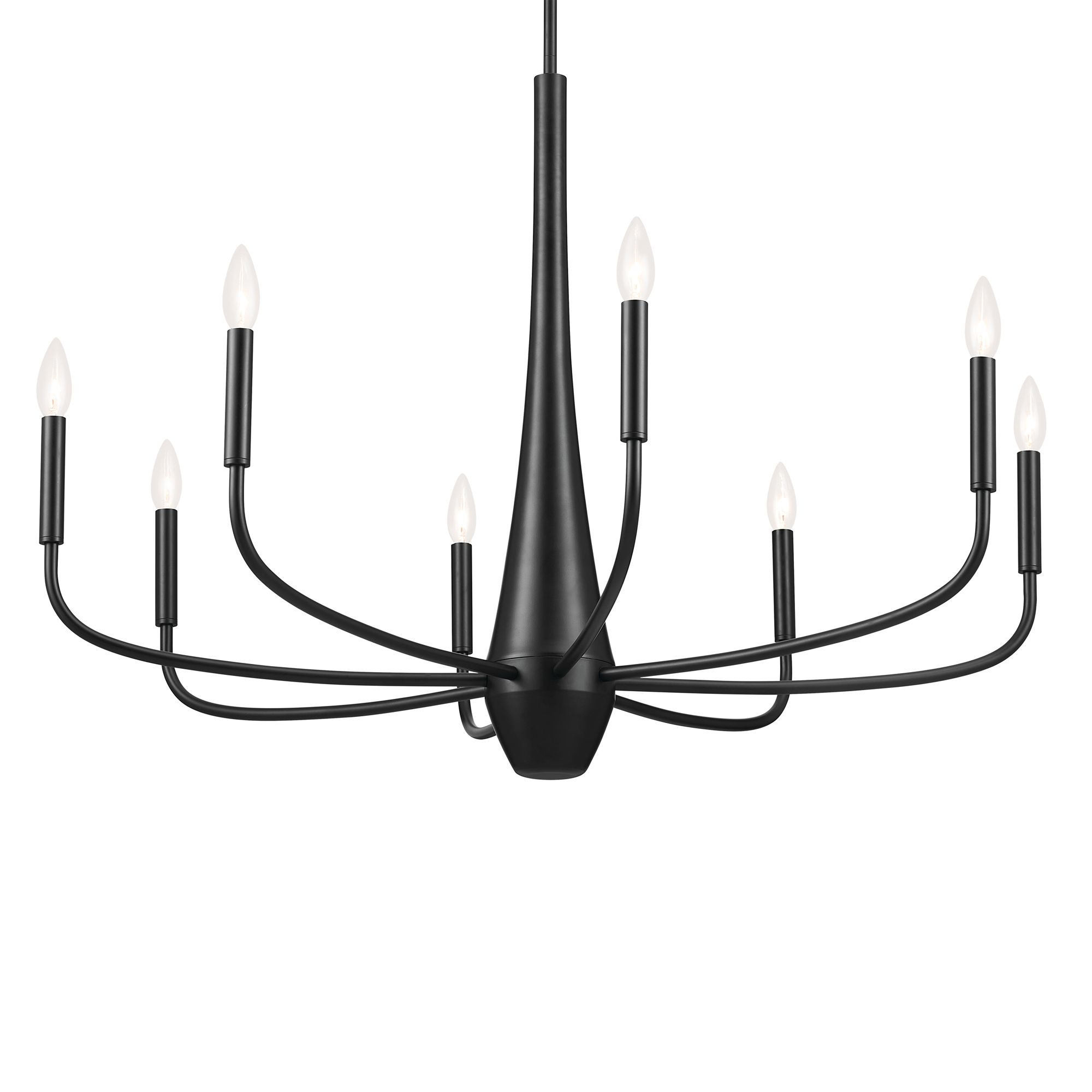 Image 4 Kichler Deela 36" Wide Black 8-Light Chandelier more views