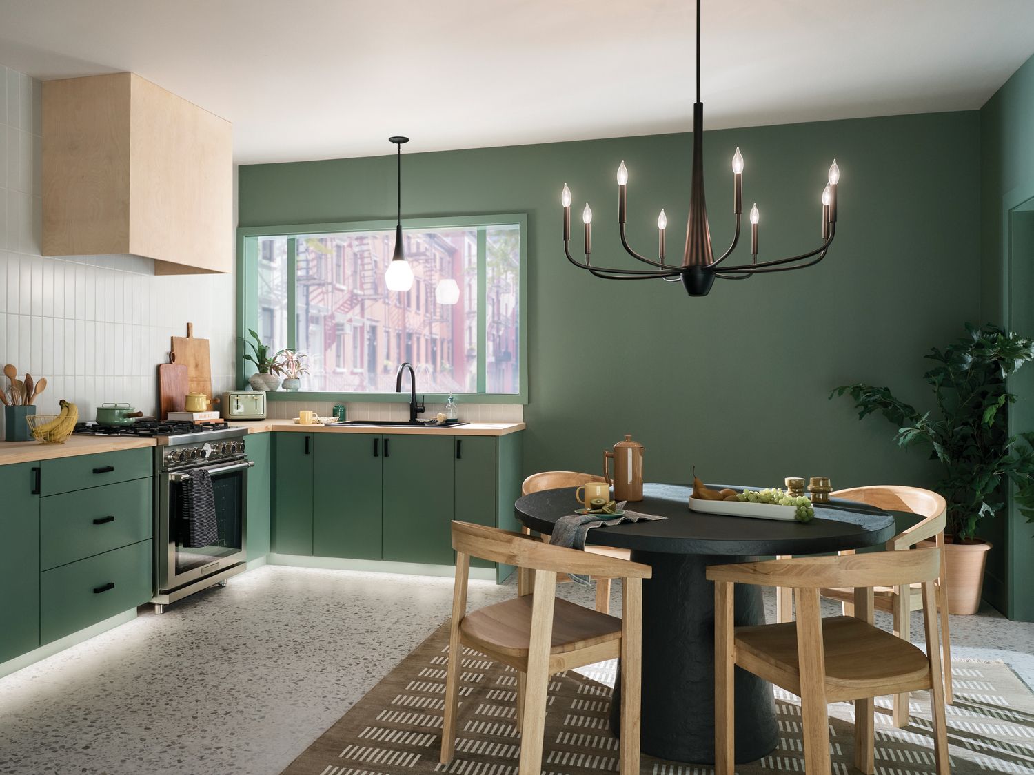 Image 6 Kichler Deela 36" Wide Black 8-Light Chandelier more views