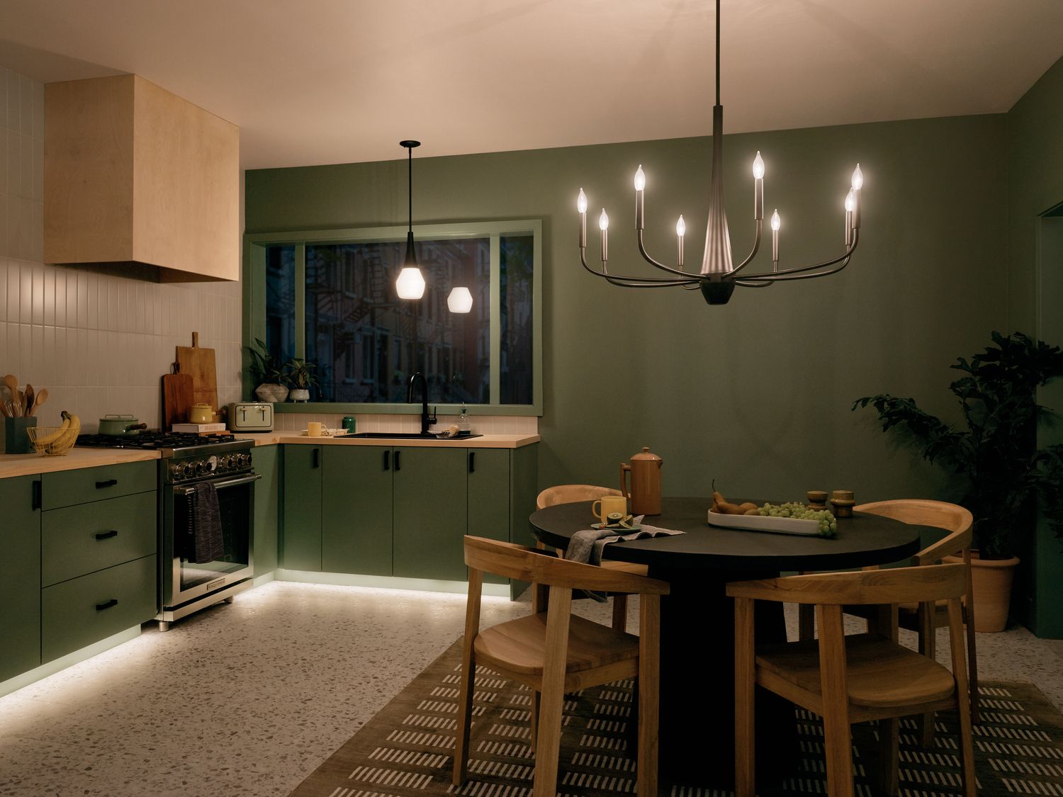 Image 7 Kichler Deela 36" Wide Black 8-Light Chandelier more views