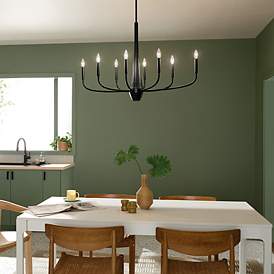 Image5 of Kichler Deela 41" Wide Black 8-Light Chandelier more views