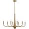 Kichler Deela 41" Wide Champagne Bronze 8-Light Chandelier