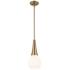 Kichler Deela 7" Wide Champagne Bronze Opal Glass Mini Pendant