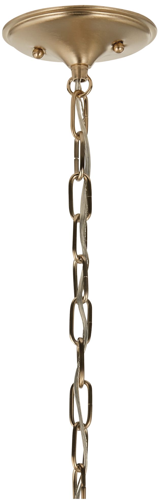 Image 5 Kichler Delarosa 20.25" 1-Light Pendant in Greige and Champagne Bronze more views