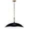Kichler Delarosa 20 1/4" Wide Black Pendant Light