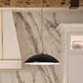 1_Kichler Delarosa 20 1/4" Wide Black Pendant Light