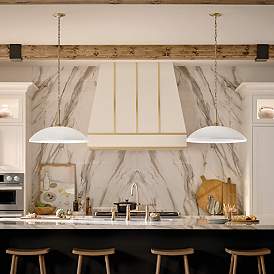 Image5 of Kichler Delarosa 20 1/4" Wide White Pendant Light more views
