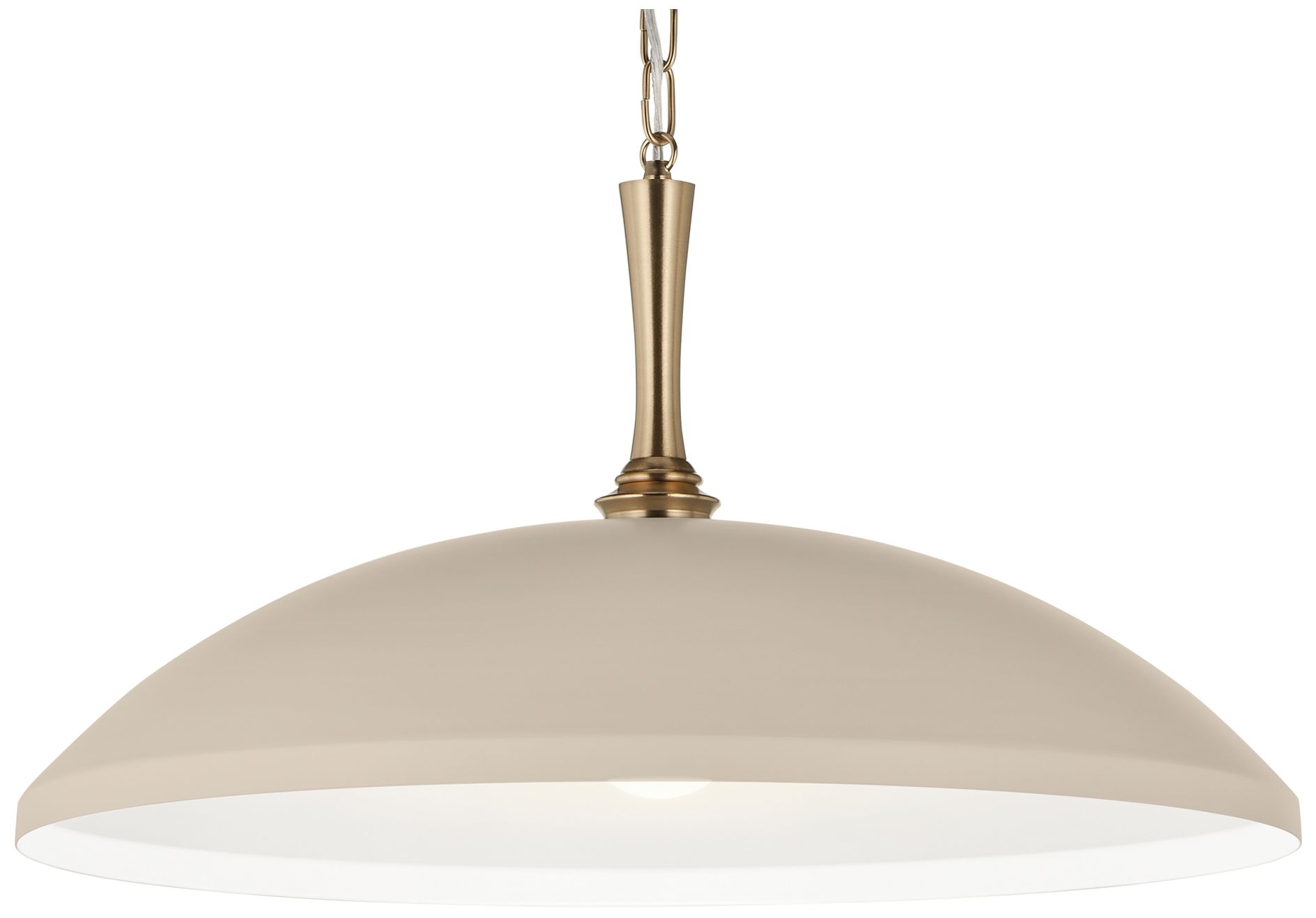 Image 4 Kichler Delarosa 24.25" 1-Light Pendant in Greige and Champagne Bronze more views