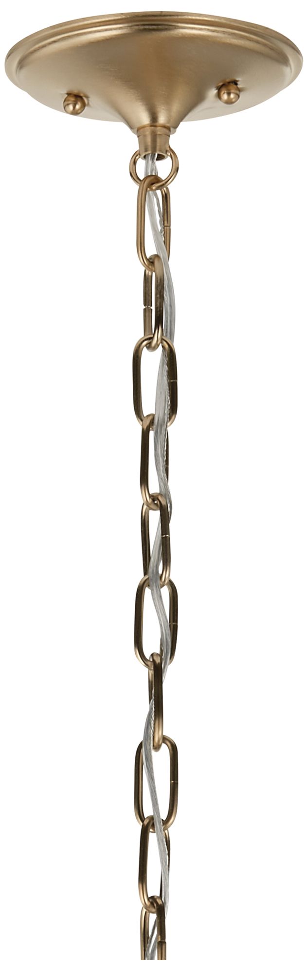 Image 5 Kichler Delarosa 24.25" 1-Light Pendant in Greige and Champagne Bronze more views