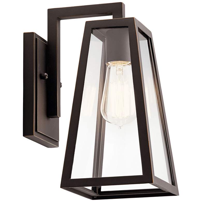 Image 1 Kichler Delison 11 1/2"H Rubbed Bronze Outdoor Wall Light
