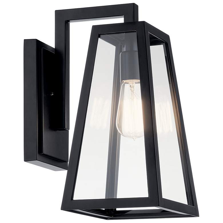 Image 2 Kichler Delison 14" High Black Outdoor Wall Light