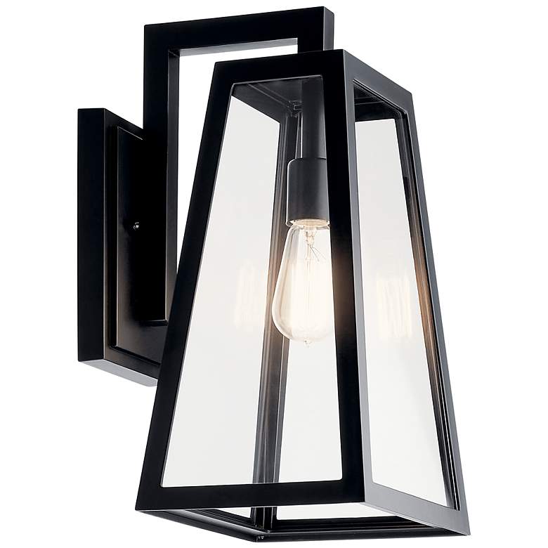 Image 3 Kichler Delison 16 3/4" High Black Outdoor Wall Light