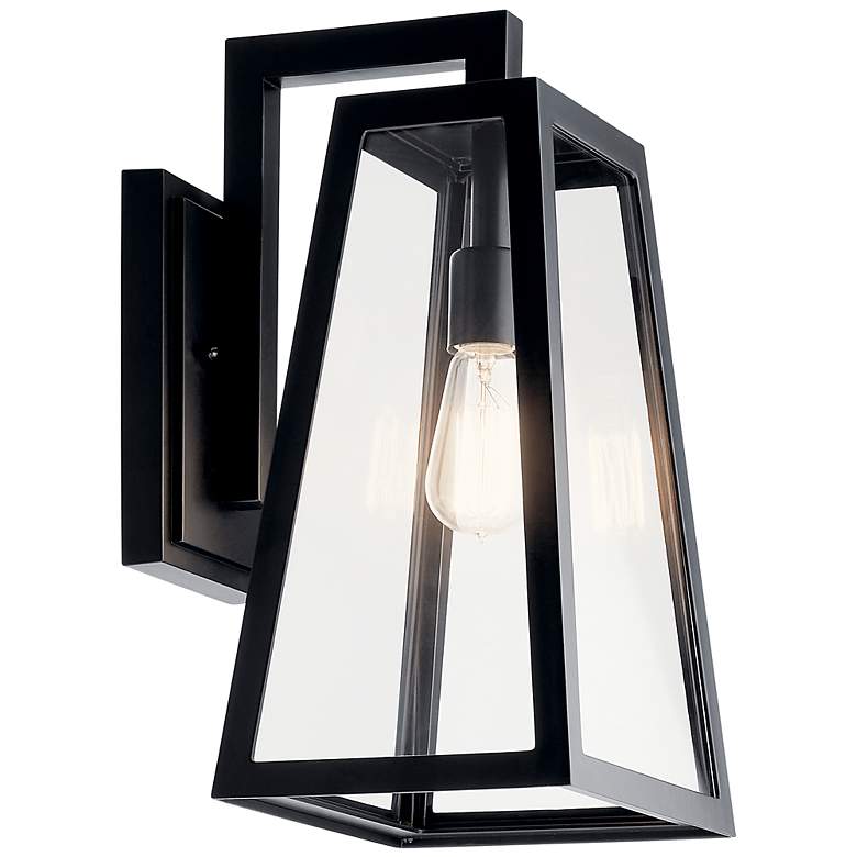 Image 3 Kichler Delison 16 3/4 inch High Black Outdoor Wall Light